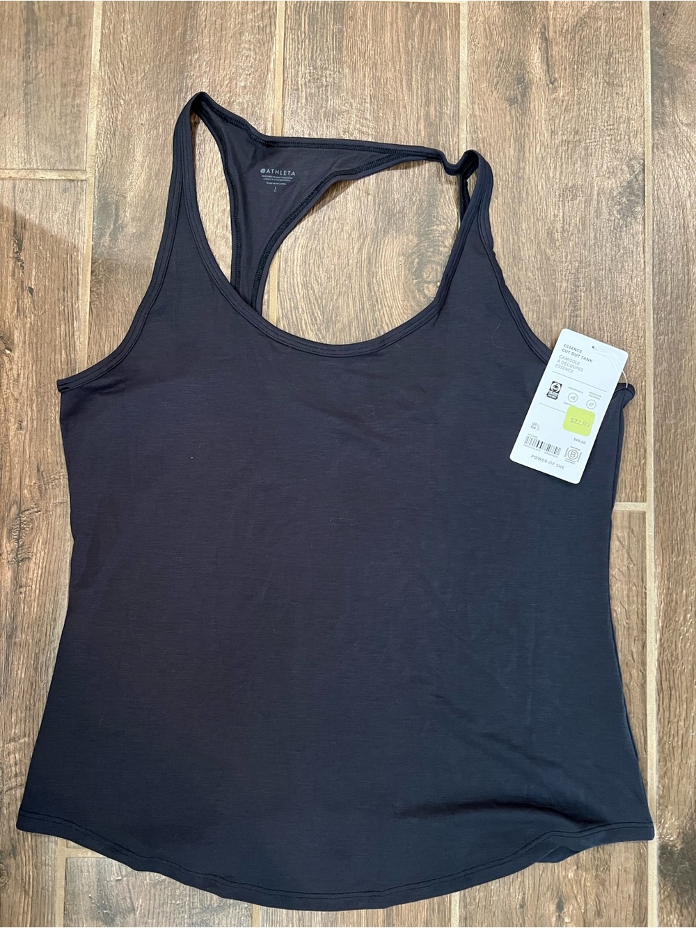 Athleta Black Racerback Tank Top. Women’s size L.